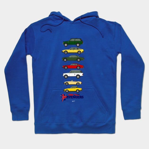 The New Avengers car collection Hoodie by RJW Autographics